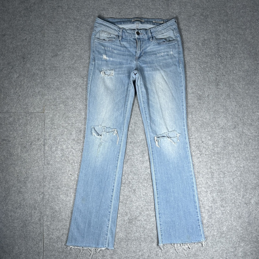 Vintage Guess Tailored Mini Boot Denim Jeans Womens 28 Light Blue Y2K Bootcut